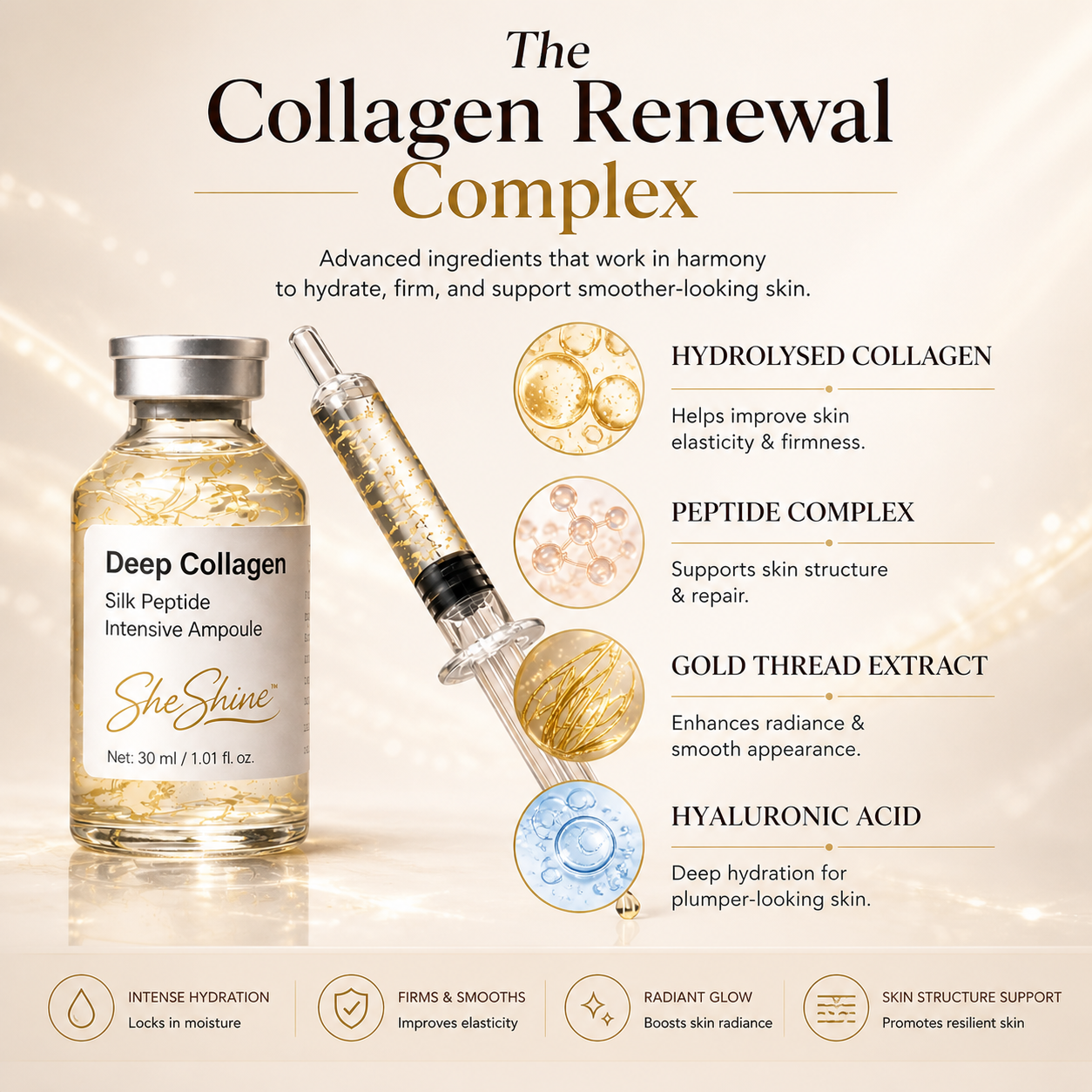 SheShine™️- Korean Gold Thread Collagen Reset